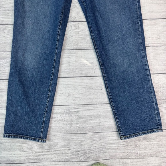 Current/Elliott C/E Womens High Rise Straight Leg Jeans Medium Wash Blue Size 29 - Picture 2 of 11